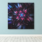 Abstraktes Fraktal Blume Design. Leinwanddruck (Insitu (Holzboden))