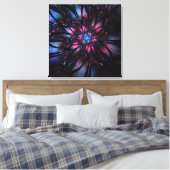 Abstraktes Fraktal Blume Design. Leinwanddruck (Insitu (Schlafzimmer))