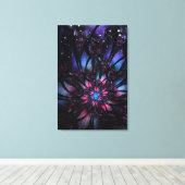 Abstraktes Fraktal Blume Design. Leinwanddruck (Insitu (Holzboden))