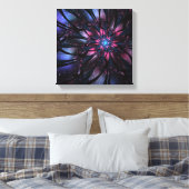 Abstraktes Fraktal Blume Design. Leinwanddruck (Insitu (Schlafzimmer))