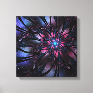 Abstraktes Fraktal Blume Design. Leinwanddruck