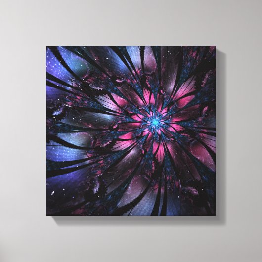 Abstraktes Fraktal Blume Design. Leinwanddruck (Vorderseite)
