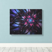 Abstraktes Fraktal Blume Design. Leinwanddruck (Insitu (Holzboden))