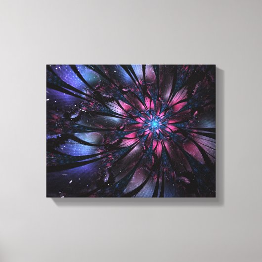 Abstraktes Fraktal Blume Design. Leinwanddruck (Vorderseite)