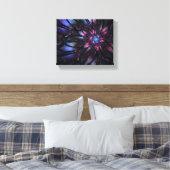 Abstraktes Fraktal Blume Design.  Leinwanddruck (Insitu (Schlafzimmer))