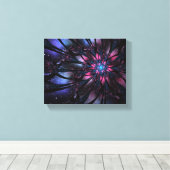 Abstraktes Fraktal Blume Design.  Leinwanddruck (Insitu (Holzboden))