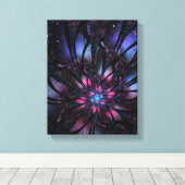 Abstraktes Fraktal Blume Design. Leinwanddruck (Insitu (Holzboden))