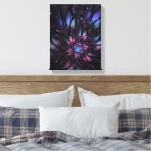 Abstraktes Fraktal Blume Design. Leinwanddruck (Insitu (Schlafzimmer))
