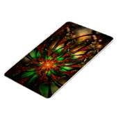 Abstraktes Fraktal Blume Design. Magnet (Linke Seite)