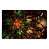 Abstraktes Fraktal Blume Design. Magnet (Horizontal)