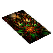 Abstraktes Fraktal Blume Design. Magnet (Rechte Seite)