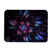 Abstraktes Fraktal Blume Design. Magnet (Horizontal)