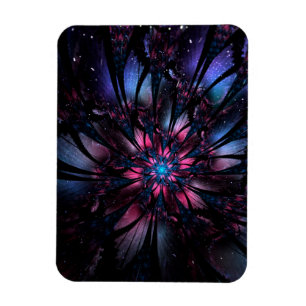 Abstraktes Fraktal Blume Design. Magnet