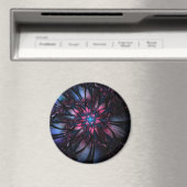 Abstraktes Fraktal Blume Design. Magnet (In Situ (Geschirrspüler))