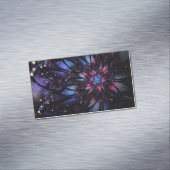 Abstraktes Fraktal Blume Design. Magnetische Visitenkarte (Beispiel)