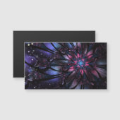 Abstraktes Fraktal Blume Design. Magnetkarte (Vorne/Hinten)