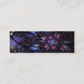 Abstraktes Fraktal Blume Design. Mini Visitenkarte (Vorderseite)