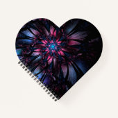 Abstraktes Fraktal Blume Design. Notizblock (Vorderseite)