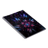 Abstraktes Fraktal Blume Design. Notizblock (Rechte Seite)