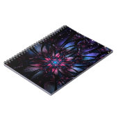 Abstraktes Fraktal Blume Design. Notizblock (Linke Seite)