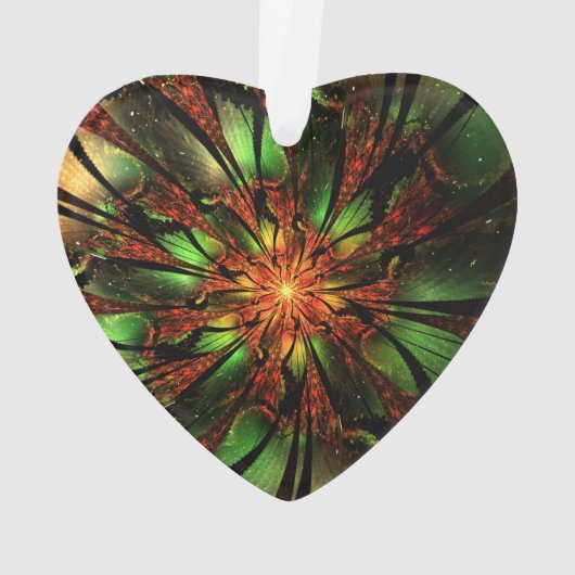 Abstraktes Fraktal Blume Design. Ornament (Rückseite)