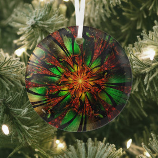 Abstraktes Fraktal Blume Design. Ornament Aus Glas