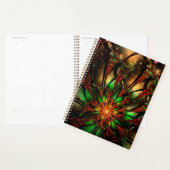 Abstraktes Fraktal Blume Design. Planer (Anzeige)