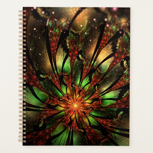 Abstraktes Fraktal Blume Design. Planer (Vorderseite)