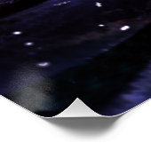 Abstraktes Fraktal Blume Design. Poster (Ecke)