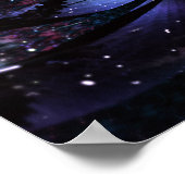Abstraktes Fraktal Blume Design. Poster (Ecke)
