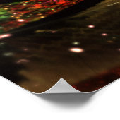 Abstraktes Fraktal Blume Design. Poster (Ecke)