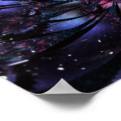 Abstraktes Fraktal Blume Design. Poster (Ecke)