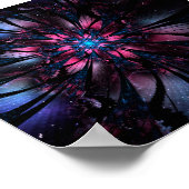 Abstraktes Fraktal Blume Design. Poster (Ecke)
