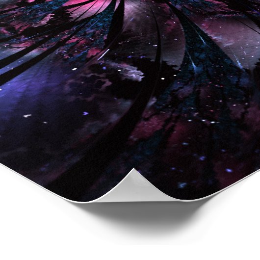 Abstraktes Fraktal Blume Design. Poster (Ecke)