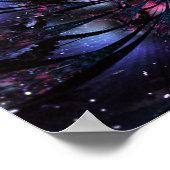 Abstraktes Fraktal Blume Design. Poster (Ecke)
