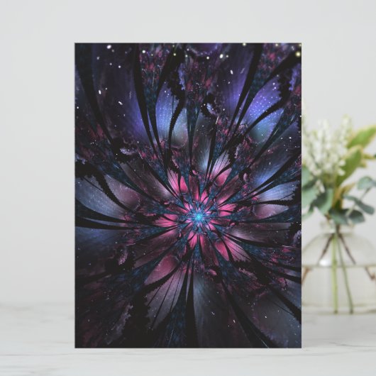 Abstraktes Fraktal Blume Design. Programm (Stehend Vorderseite)