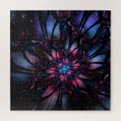 Abstraktes Fraktal Blume Design. Puzzle (Horizontal)