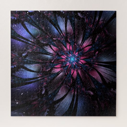 Abstraktes Fraktal Blume Design. Puzzle (Vertikal)