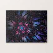 Abstraktes Fraktal Blume Design. Puzzle (Horizontal)