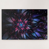 Abstraktes Fraktal Blume Design. Puzzle (Horizontal)
