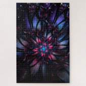 Abstraktes Fraktal Blume Design. Puzzle (Vertikal)
