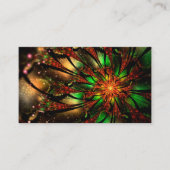 Abstraktes Fraktal Blume Design. Rabattkarte (Vorderseite)
