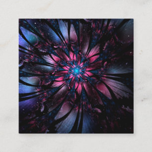 Abstraktes Fraktal Blume Design. Rabattkarte