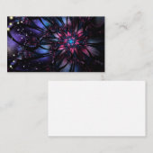 Abstraktes Fraktal Blume Design. Rabattkarte (Vorne/Hinten)