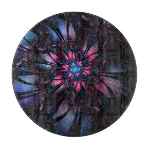 Abstraktes Fraktal Blume Design. Schneidebrett