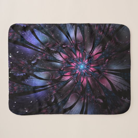 Abstraktes Fraktal Blume Design. Sherpadecke (Vorderseite (Horizontal))