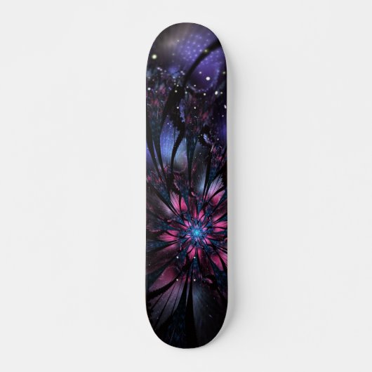 Abstraktes Fraktal Blume Design. Skateboard (Vorne)