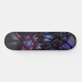 Abstraktes Fraktal Blume Design. Skateboard (Horizontal)