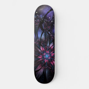Abstraktes Fraktal Blume Design. Skateboard
