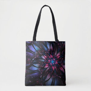 Abstraktes Fraktal Blume Design. Tasche